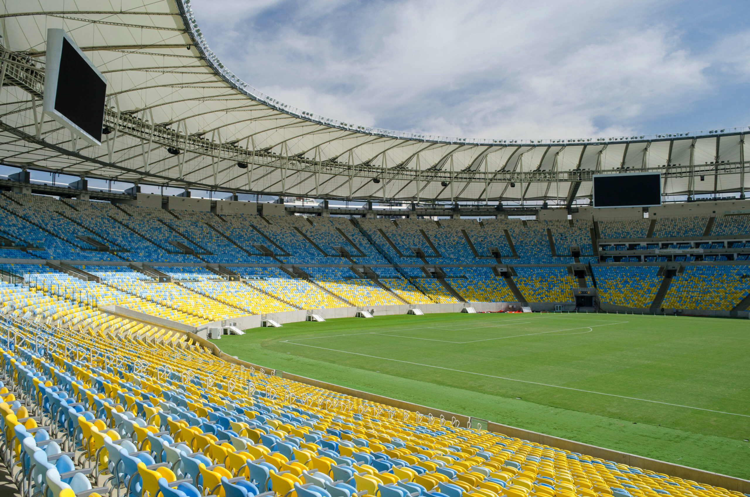 Vista do interior do estádio Maracanã